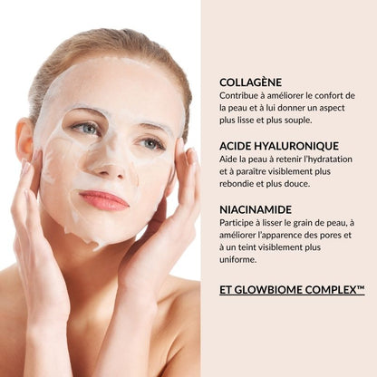 Masque Glass Skin au Collagène & GlowBiome Complex™